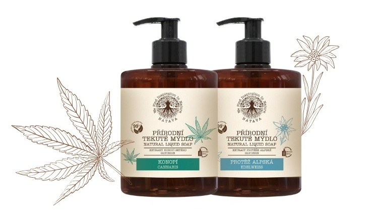 Přírodní tekutá mýdla NATAVA