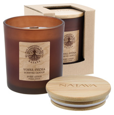 NATAVA Vonná sójová svíčka s esenciálními oleji - Svěží citrus 220 g