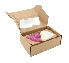 Dárková kazeta NATAVA srdce - tuhý šampon, balzám, mýdlenka