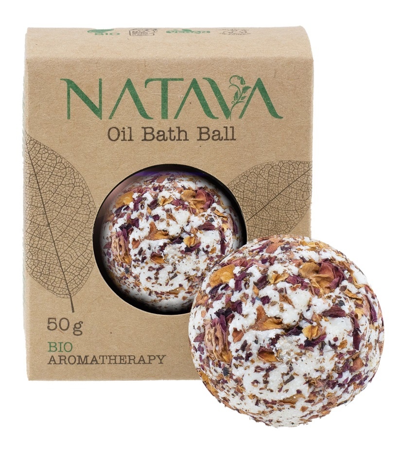 NATAVA olejová koule do koupele - Růže stolistá