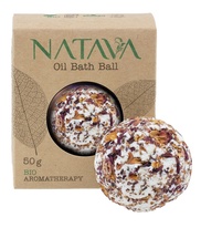 NATAVA olejová koule do koupele - Růže stolistá 50 g