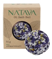 NATAVA olejová koule do koupele - Sléz lesní 50 g