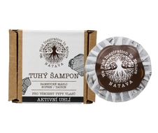 NATAVA Tuhý šampon Aktivní uhlí 20 g - cestovní balení 