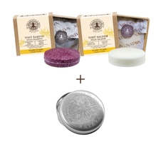 Zvýhodněný set NATAVA tuhý šampon, balzám a mýdlenka ZDARMA – Ylang - Ylang