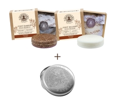 Zvýhodněný set NATAVA tuhý šampon, balzám a mýdlenka ZDARMA – Jojoba