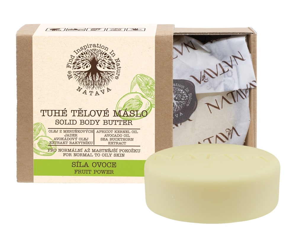 NATAVA Tuhé tělové máslo - Síla ovoce